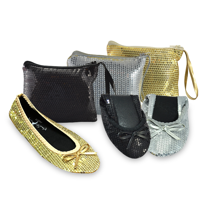 shoes in a bag fold up shoes flat ballet pumps